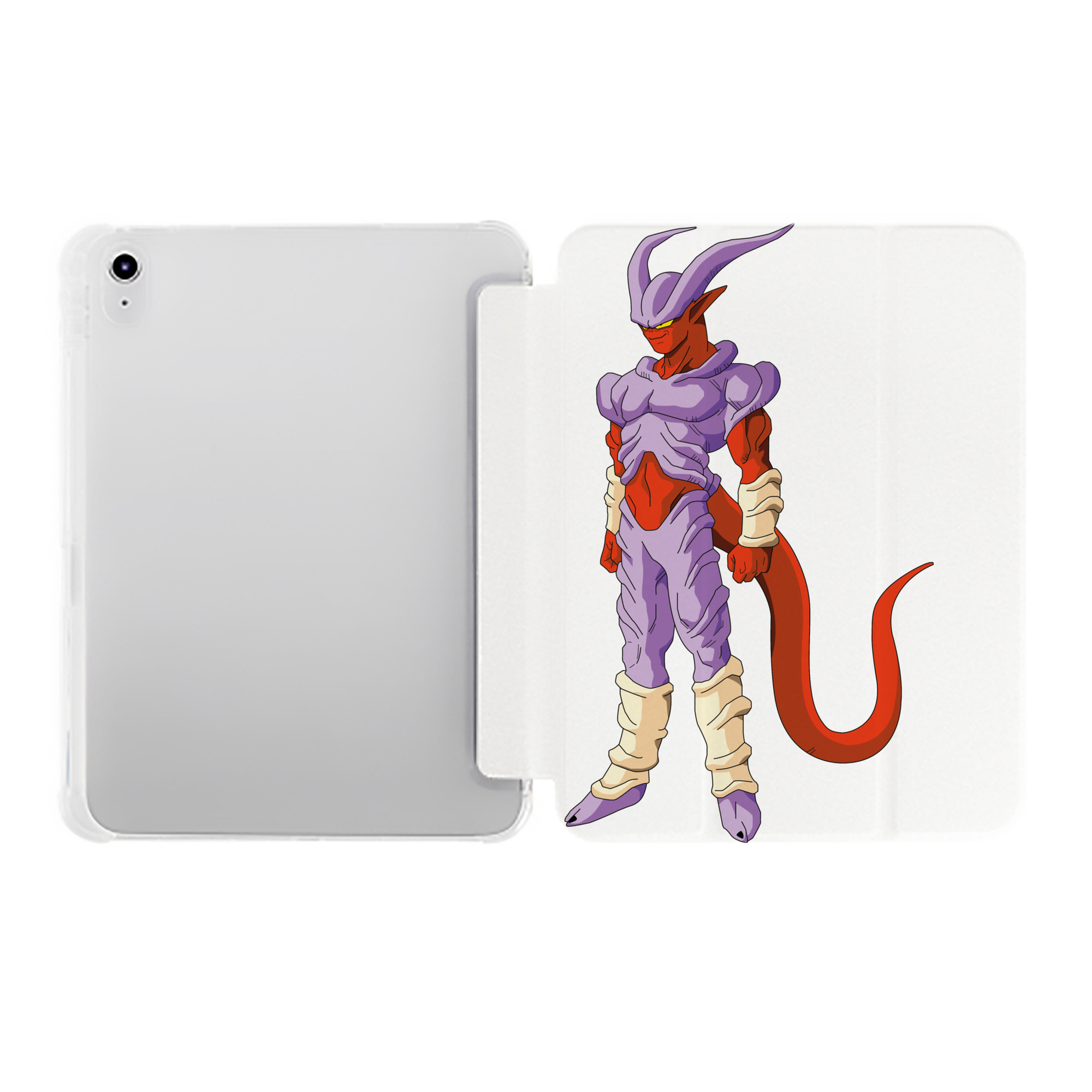 （画像用） ドラゴンボール ジャネンバ DRAGON BALL Janemba IPad ケース ペン収納付き 三つ折りスタンド PUレザー×シリコン 対応機種9.5/10.5/10.9インチ